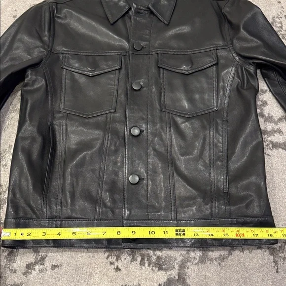 JBrand leather trucker jacket